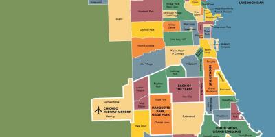Harta e lagjeve në Çikago