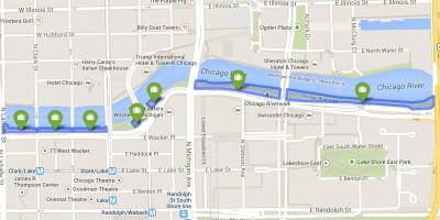 Harta e riverwalk Çikago