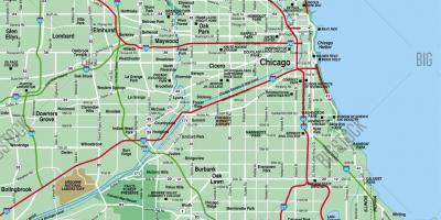 Harta Chicago zonë