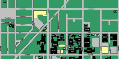 Harta e UIC perëndim kampus
