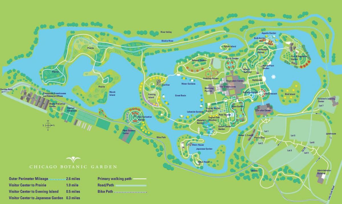 Chicago-kopshti botanik hartë