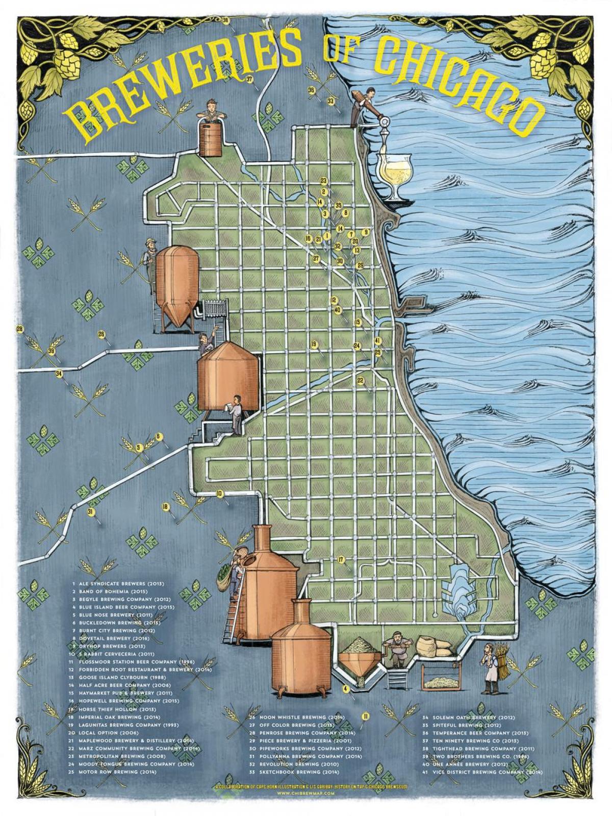 Chicago birrë hartë