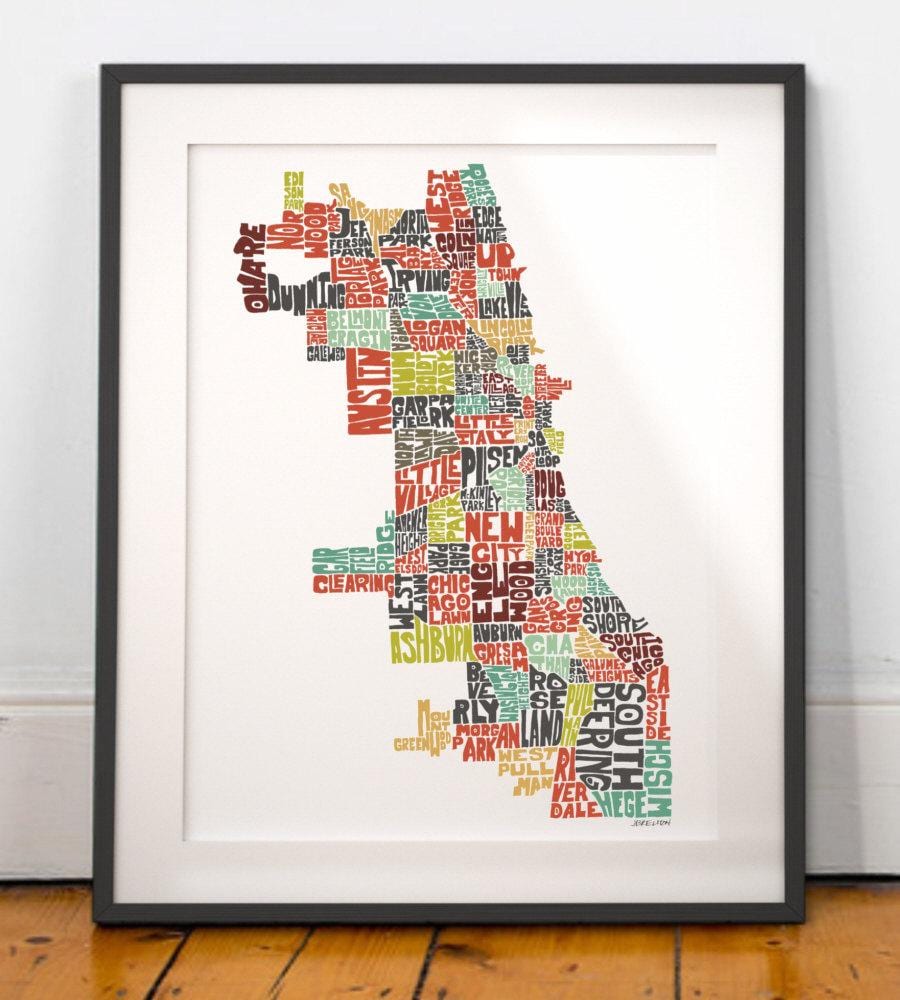 Chicago hartë je