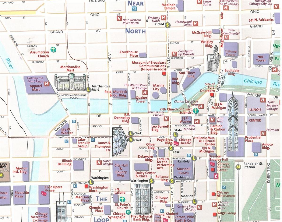 harta e qytetit të Çikagos