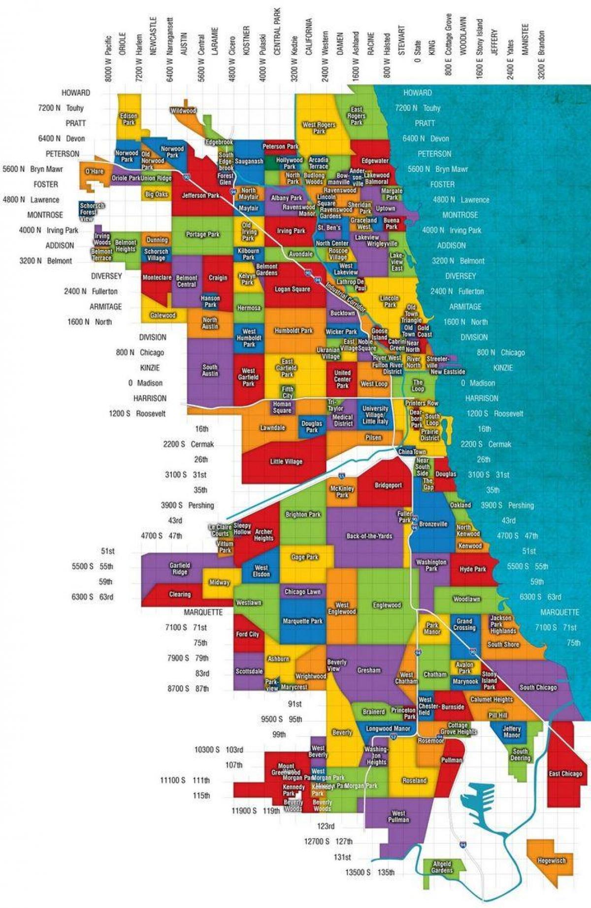 harta e Çikagos dhe tokat për kullotë