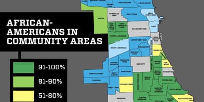 Chicago lagje krimit hartë