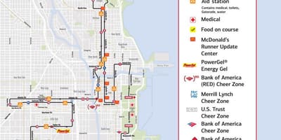 Chicago maratone garë hartë