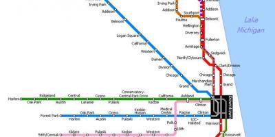 Harta e metro Çikago