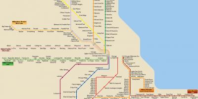 Chicago transportit publik hartë
