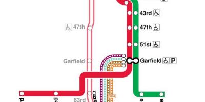 Chicago tren hartë vijën e kuqe
