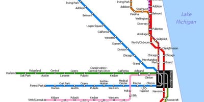 Chicago metro stacion hartë