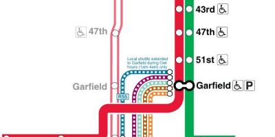 Chicago metro hartë vijën e kuqe